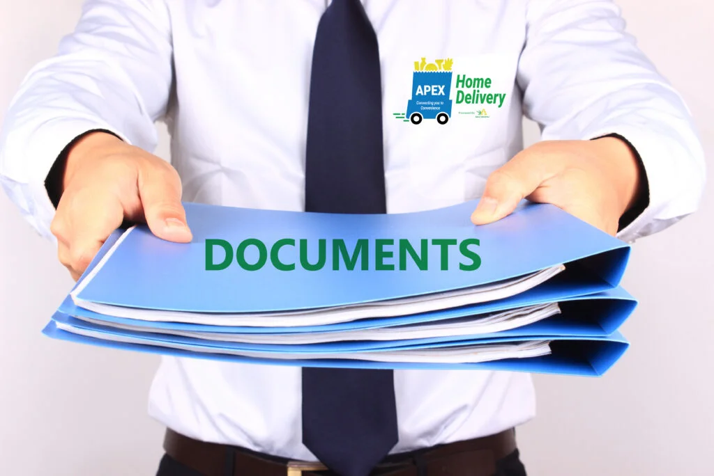 Apex Pickup documents delivery
